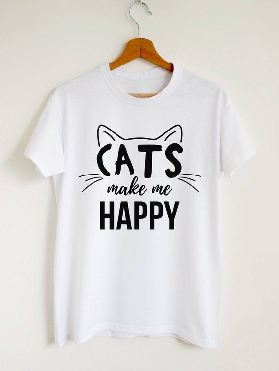 Cats Make Me Happy T-Shirt