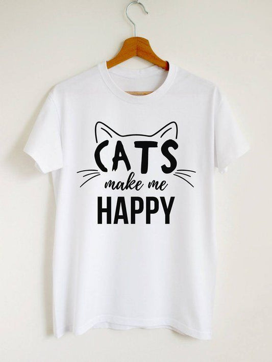Cats Make Me Happy T-Shirt