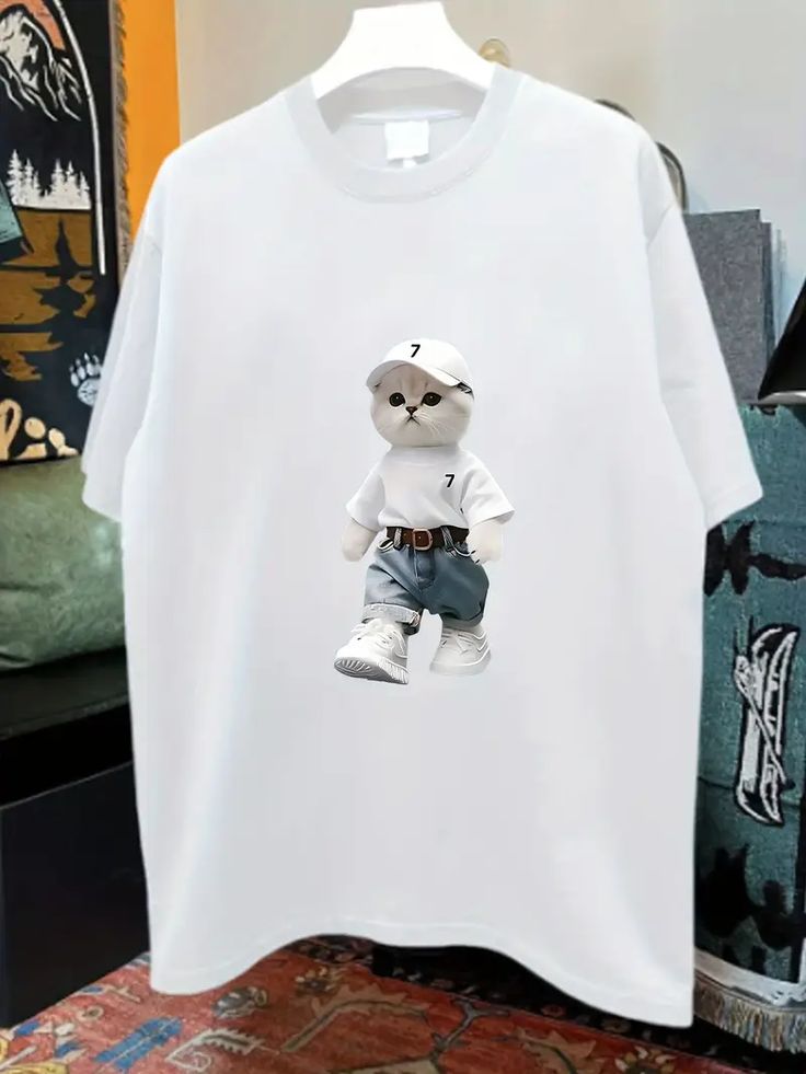 Hipster Kitty Graphic Tee