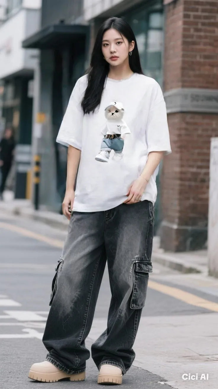 Hipster Kitty Graphic Tee